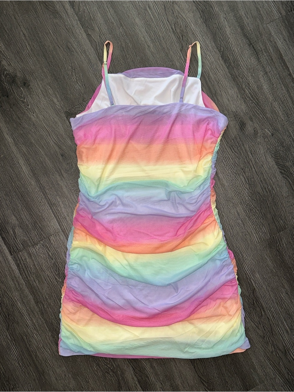 Live In Color Mesh Mini Dress - Picture 2 of 8